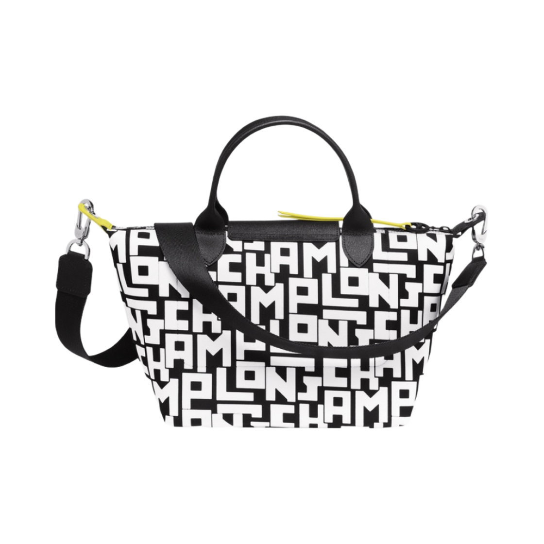 롱샴 르 플리아쥬 LGP 핸드백 S 블랙 화이트(Longchamp Le Pliage LGP Handbag S Black White) - 3