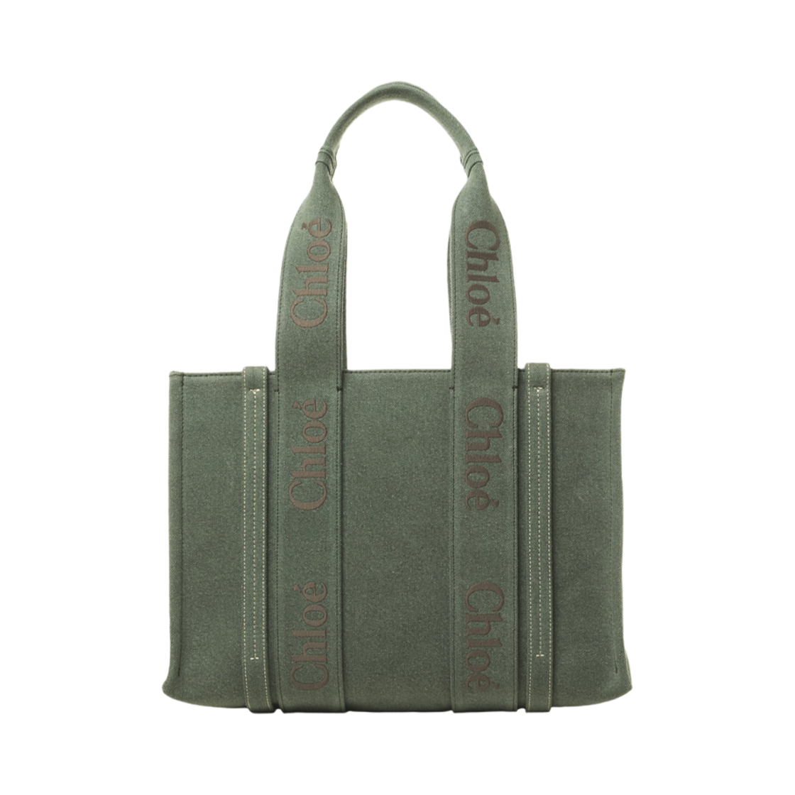 끌로에 미디움 우디 토트백 와이드 포레스트(Chloe Medium Woody Tote Bag Wide Forest) - 3
