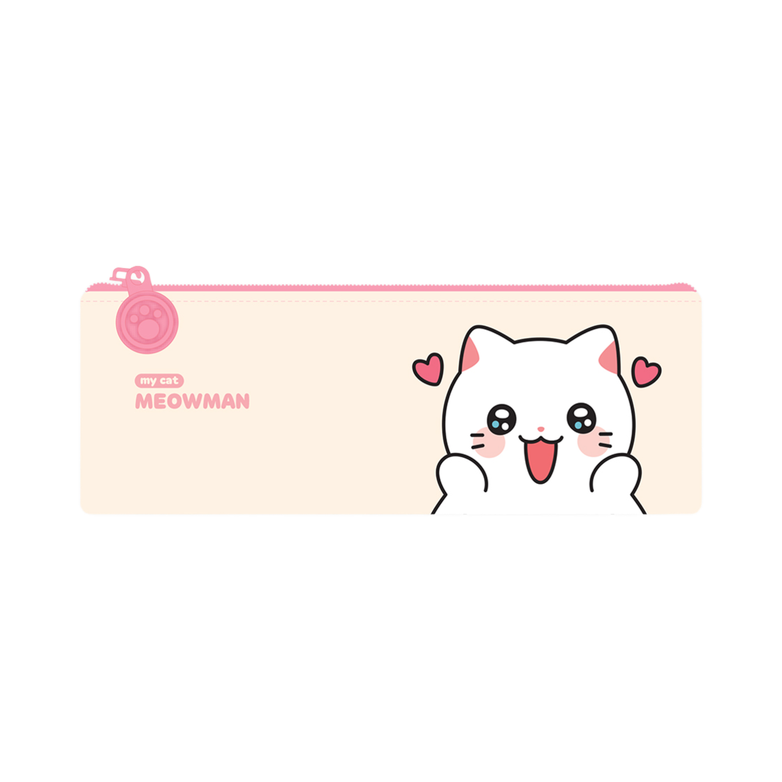 냐한남자 플랫 파우치 우와 춘배(Meow Man Flat Pouch Wow Chunbae)