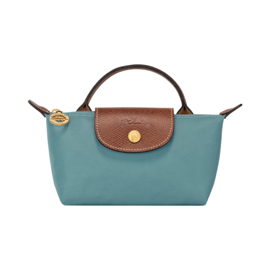 34175089P93 Longchamp Le Pliage Original Handle Pouch Eucalyptus