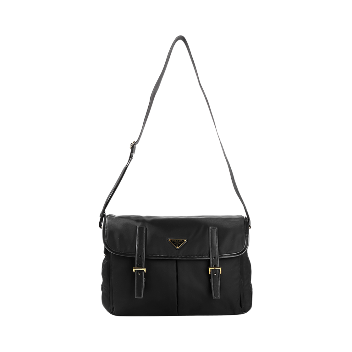 1BD369-RDLN-F0002 Prada Re-Nylon Shoulder Bag Black