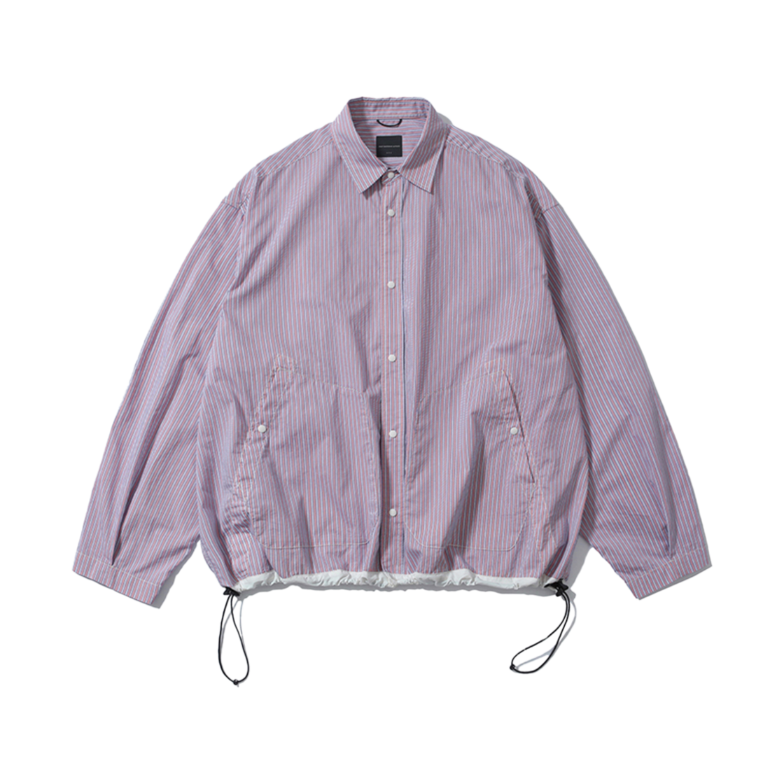 [SS24] 모이프 와이드 드로우스트링 블루종 핑크 스트라이프