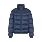 Dior Oblique Down Jacket Navy Blue Technical Jacquard
