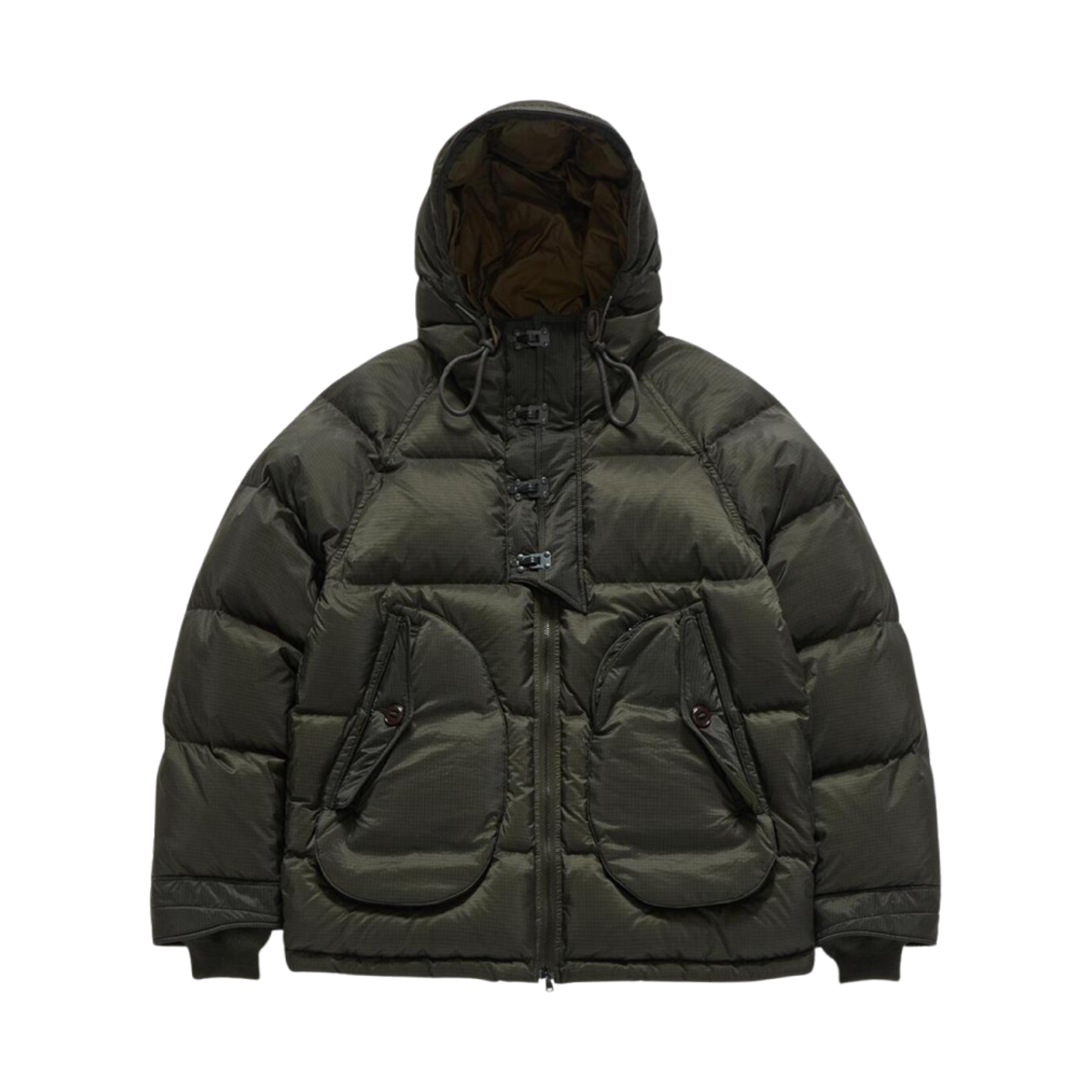 - Eastlogue Deck Down Hooded Parka Olive Ripstop