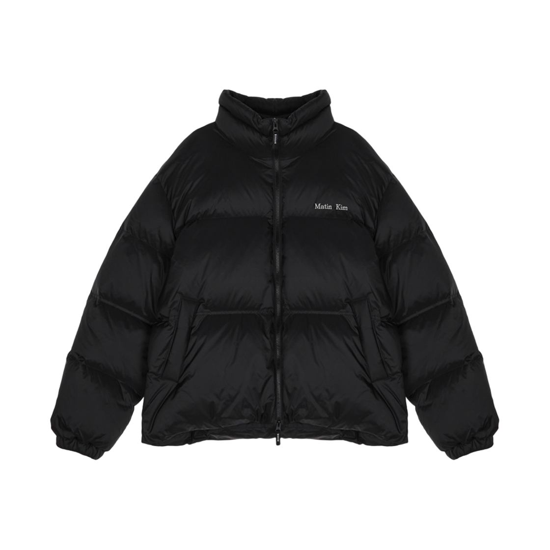 (W) 마뗑킴 하이 넥 클래식 퍼퍼 다운 점퍼 블랙((W) Matin Kim High Neck Classic Puffer Down Jumper Black)