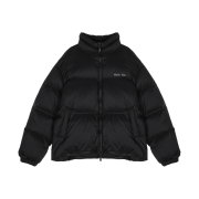 (W) Matin Kim High Neck Classic Puffer Down Jumper Black