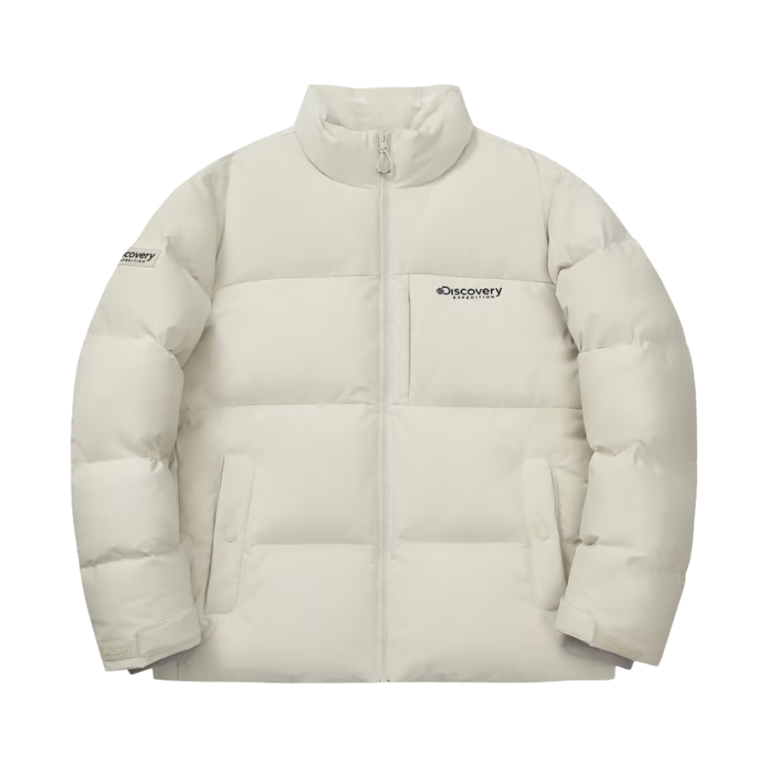 디스커버리 익스페디션 레스터 G RDS 하이넥 구스 숏 다운 자켓 아이보리(Discovery Expedition Lester G RDS High Neck Goose Short Down Jacket Ivory)