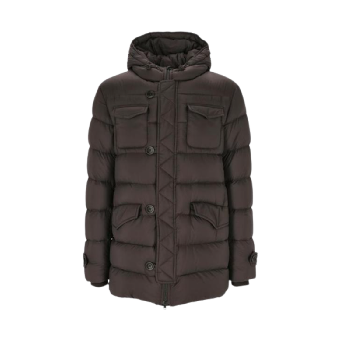 PI004ULE-12456Z-8993 Herno L'Eskimo Padded Jacket Dark Brown