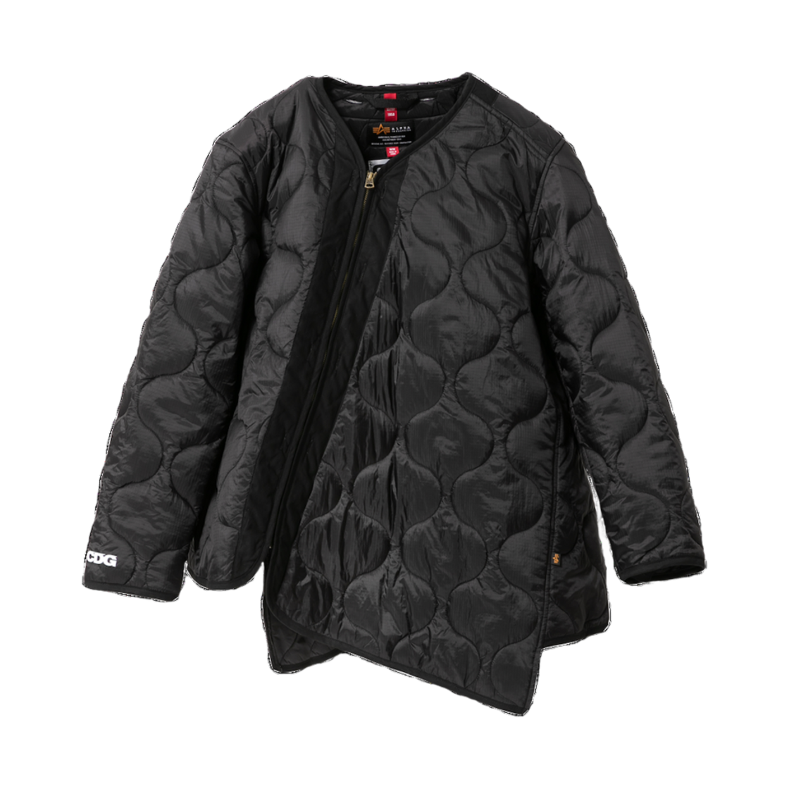 CDG x 알파 인더스트리 바이어스 라이너 자켓 블랙(CDG x Alpha Industries Bias Liner Jacket Black)