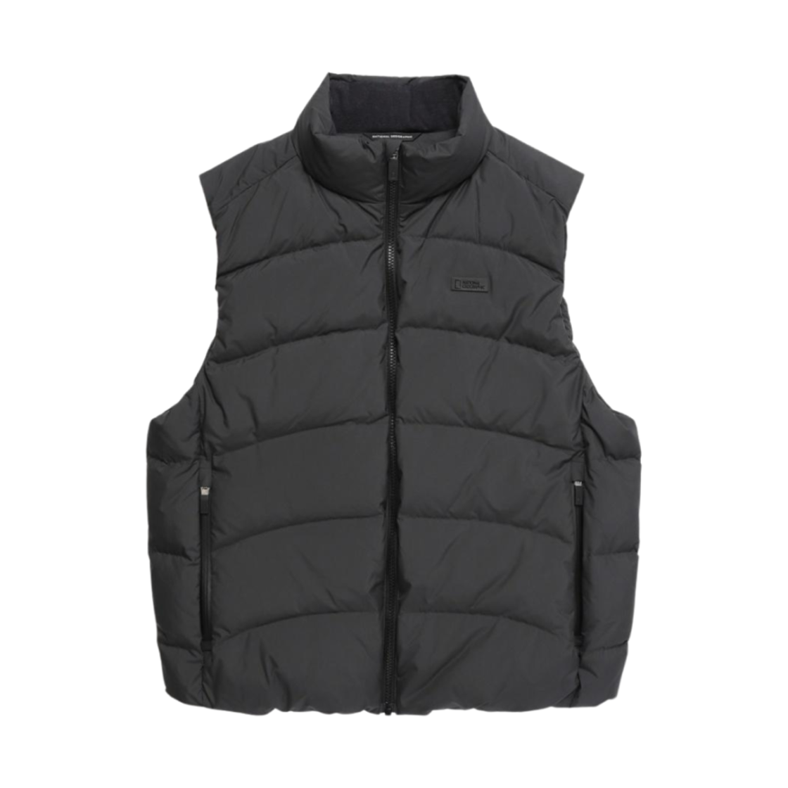N244UDV210 National Geographic Muntele Lightweight Goose Down Vest C Grey
