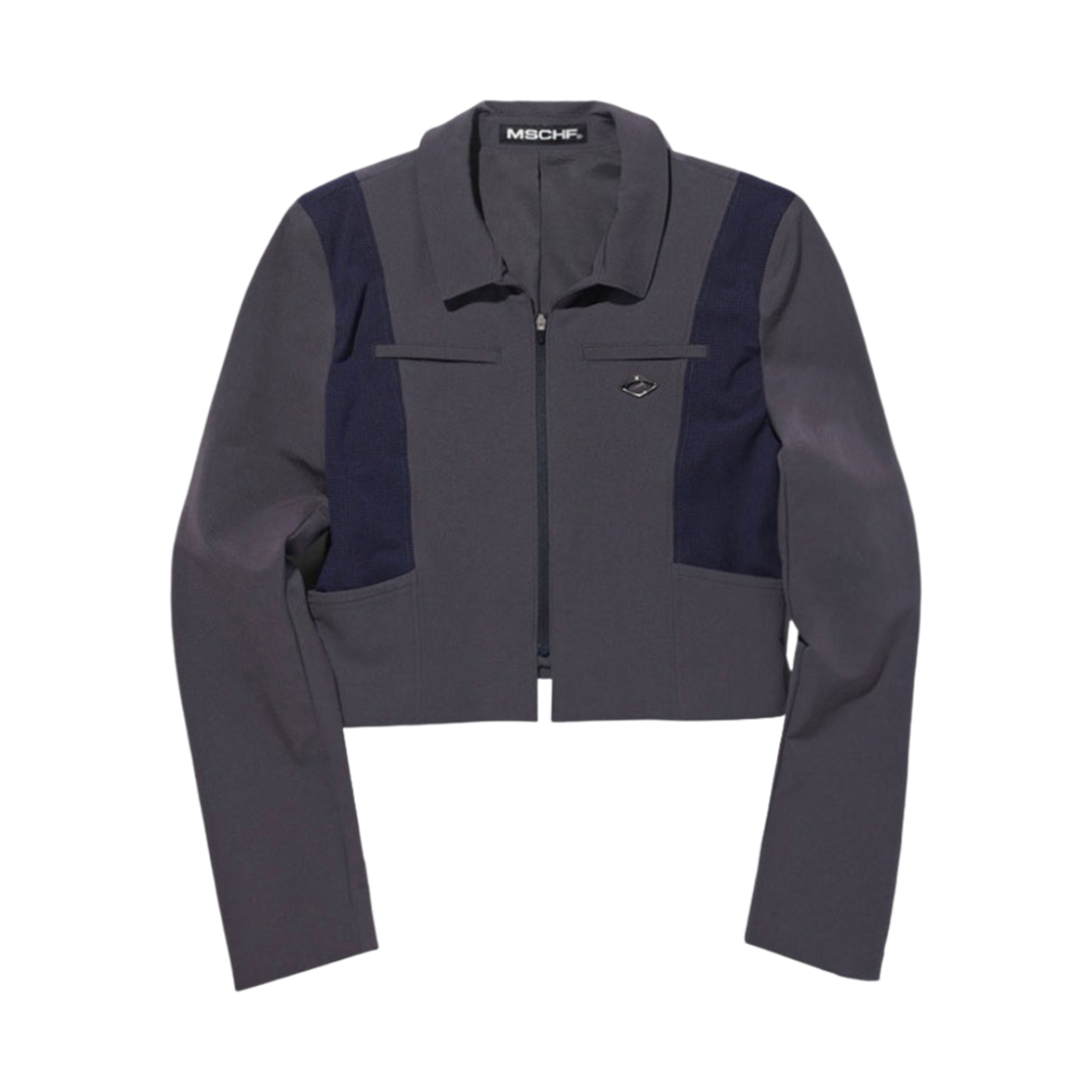 (W) 미스치프 유니폼 집업 자켓 차콜