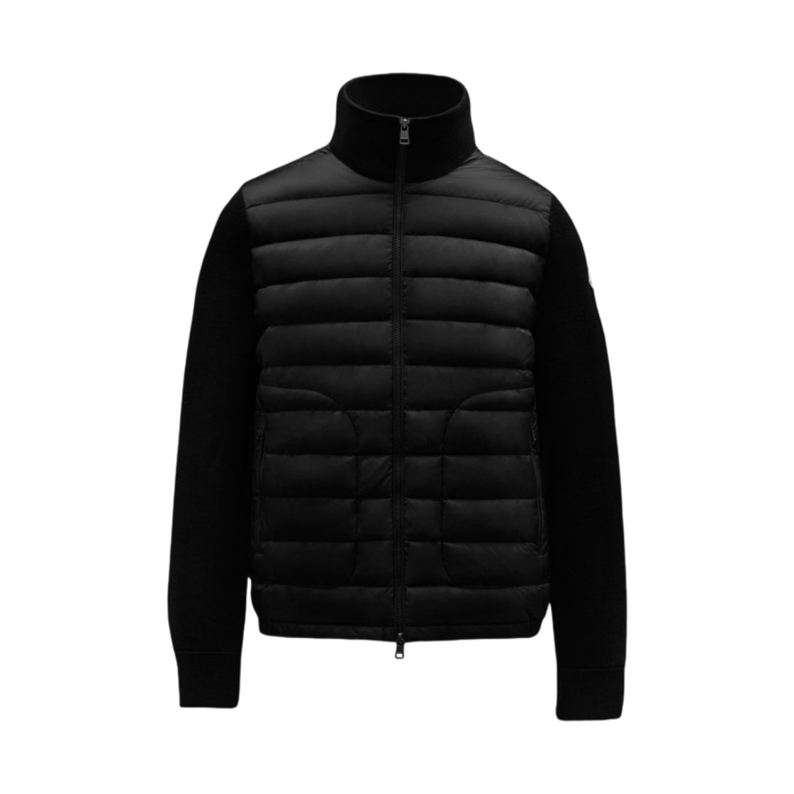 I2-091-9B50700-A9341-999 Moncler Padded Wool Cardigan Black - 23FW - 대표 이미지 #1