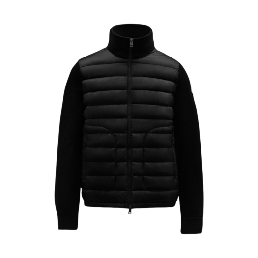 I2-091-9B50700-A9341-999 Moncler Padded Wool Cardigan Black - 23FW