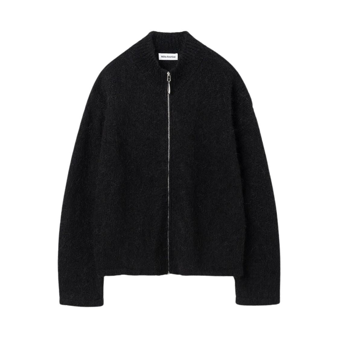 밀로 아카이브 헤어리 니트 자켓 블랙