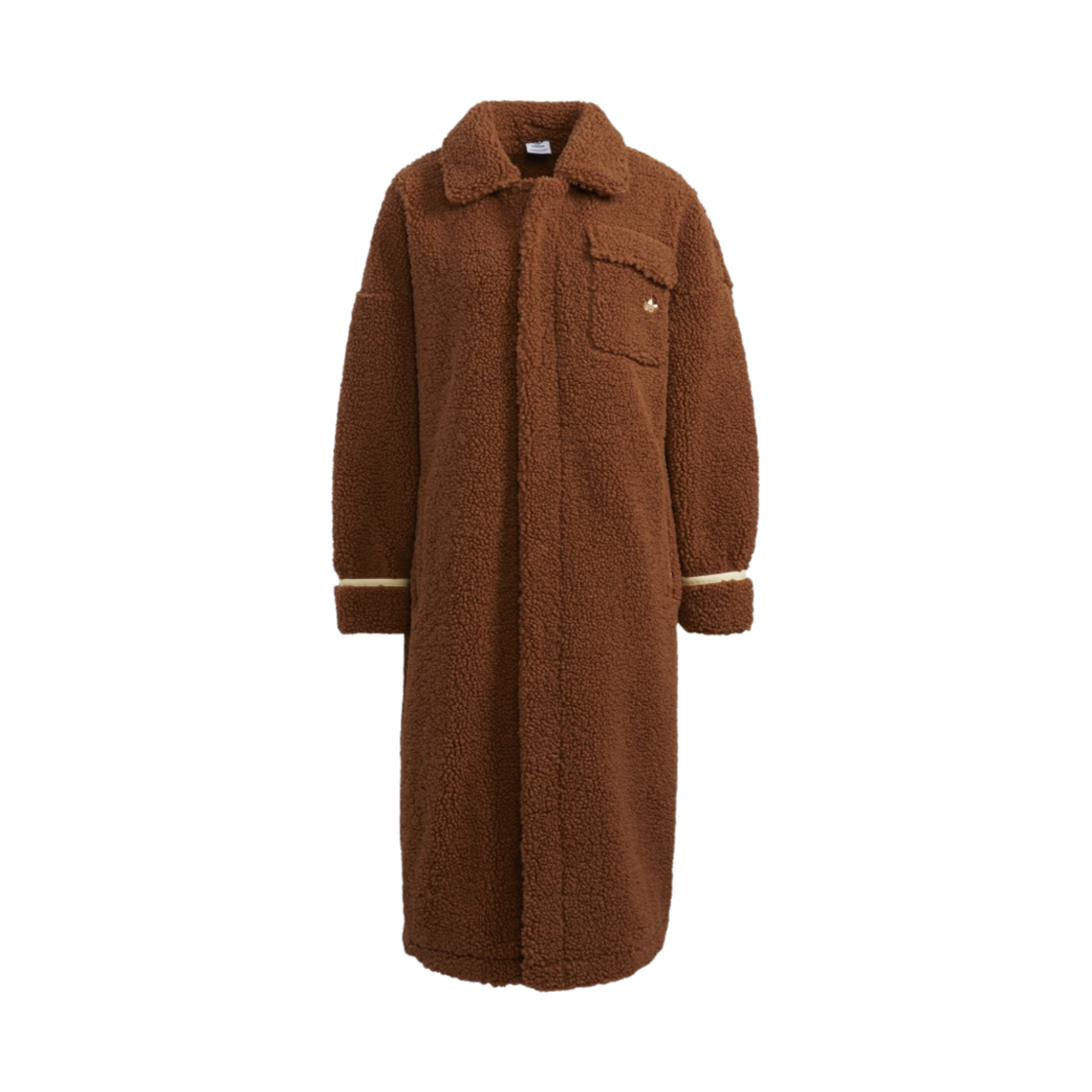 (W) 아디다스 아디컬러 쉐르파 자켓 브라운 - KR 사이즈((W) Adidas Adicolor Sherpa Jacket Brown - KR Sizing) - 1