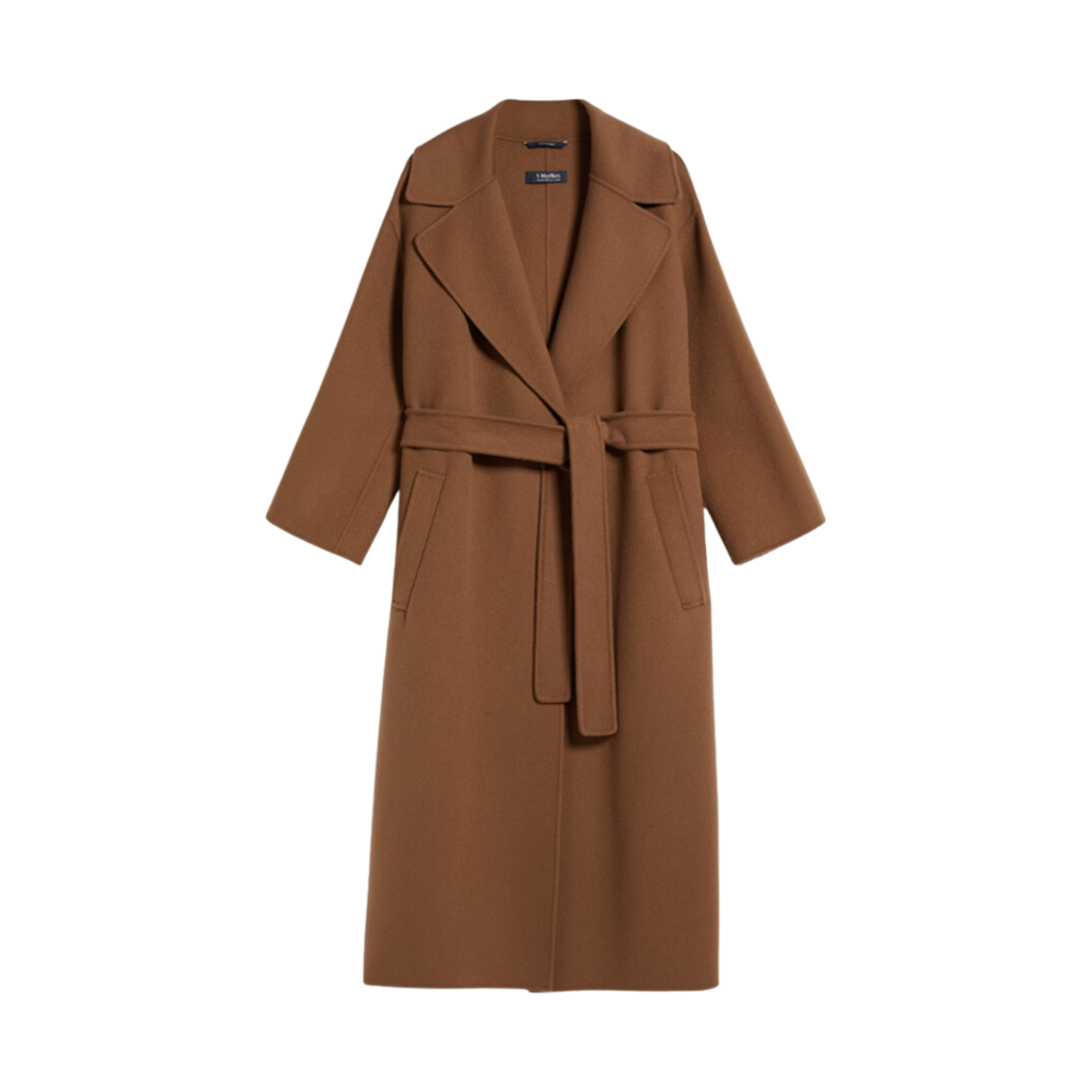 (W) S 막스마라 베니스 울 방수 코트 브라운 브론즈((W) S Max Mara Venice Wool Robe Coat Brown Bronze) - 1