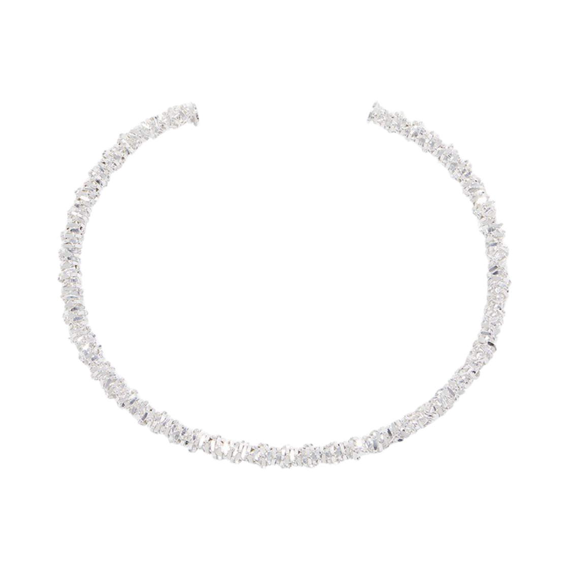 포트레이트 리포트 브로큰 스태츄 오픈 링 네클리스 실버(Portrait Report Broken Statue Open Ring Necklace Silver)