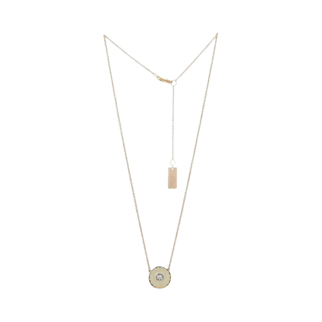 M0017166-108 Marc Jacobs The Medallion Pendant Cream Gold
