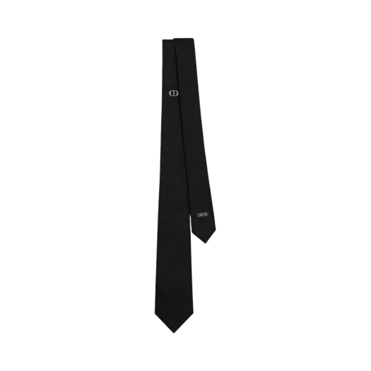 03C1047A0324-C988 Dior Silk CD Icon Tie Black