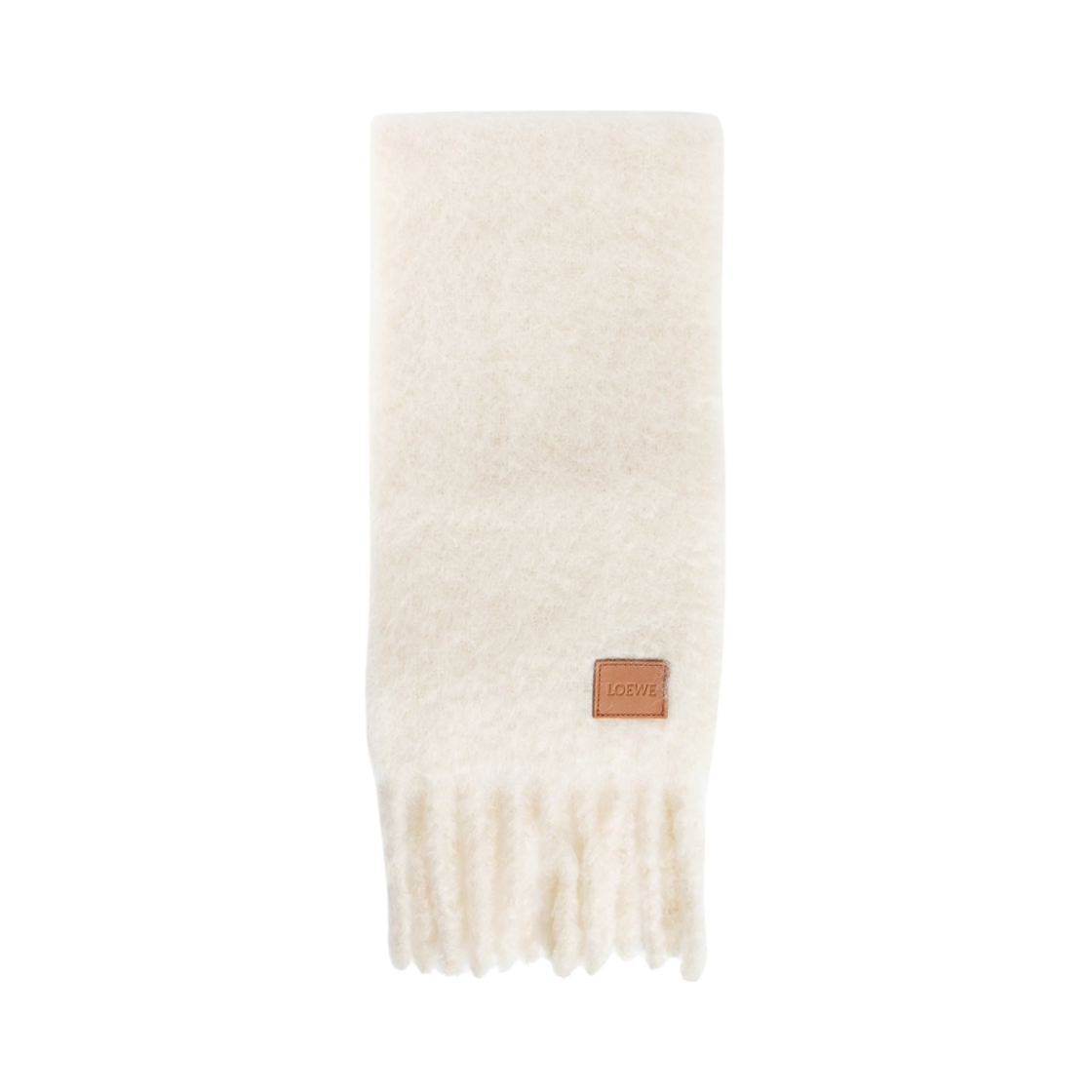 로에베 모헤어 울 머플러 화이트(Loewe Mohair Wool Muffler White)