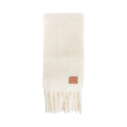 Loewe Mohair Wool Muffler White