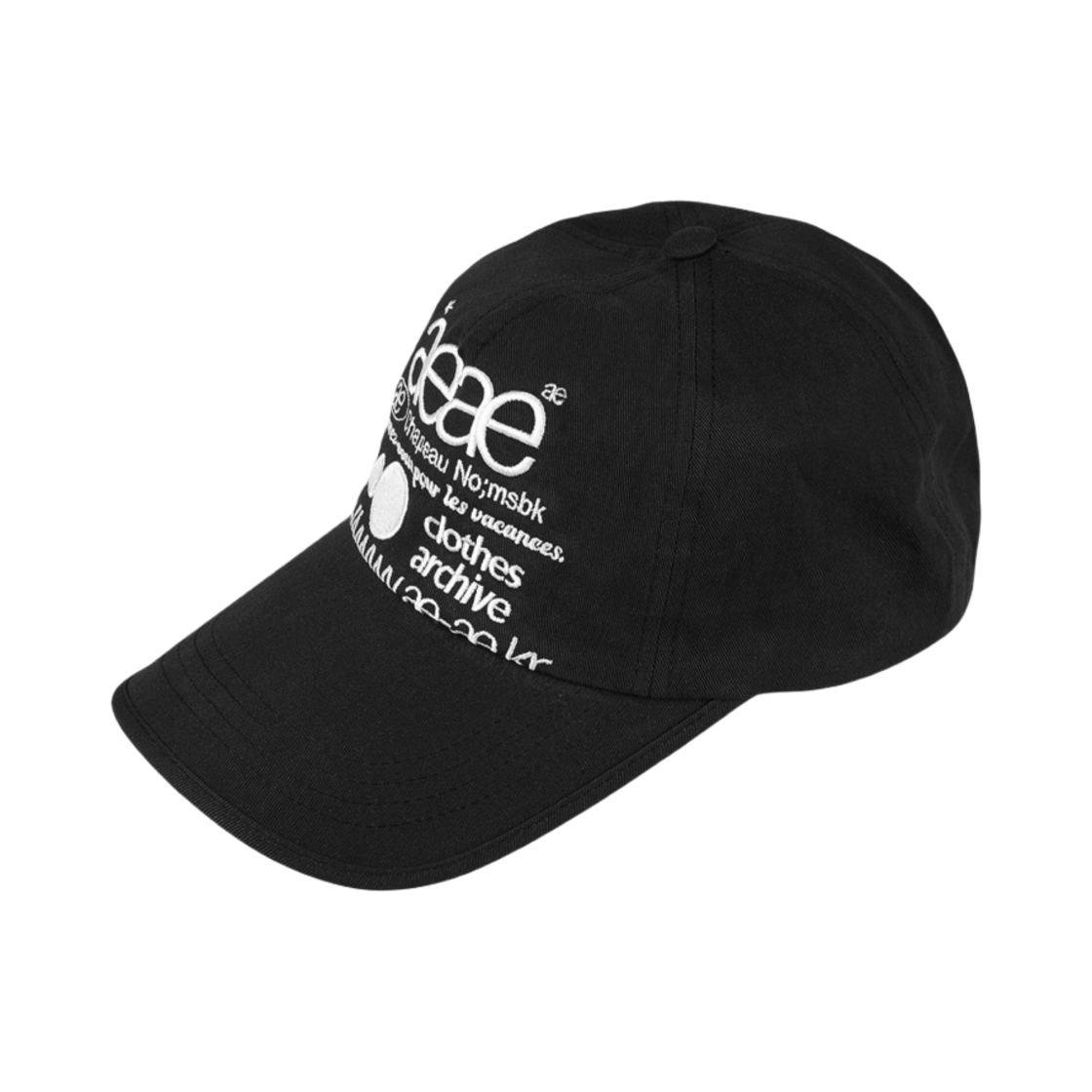 에이에이 웹 로고 5 패널 캡 블랙(Aeae Web Logo 5 Pannel Cap Black) - 2