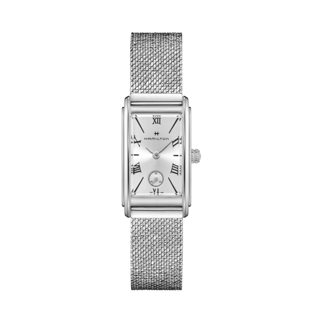(W) 해밀턴 아메리칸 클래식 아드모아 스몰 쿼츠 스테인리스 스틸 실버((W) Hamilton American Classic Ardmore Small Quartz Stainless Steel Silver)