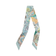 (W) Hermes Splash Park Twilly Vert De Gris Jaune Bleu