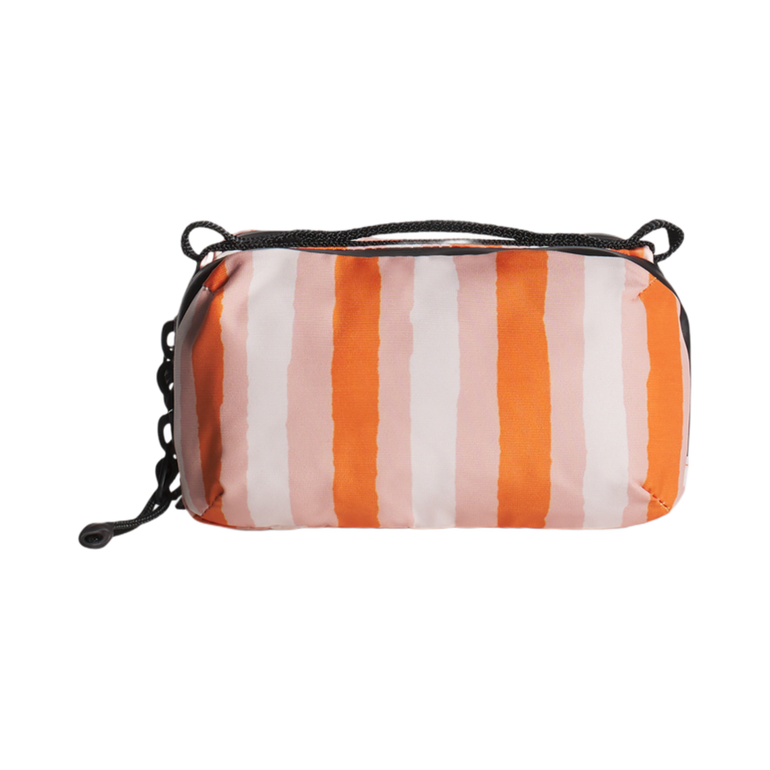 메종 키츠네 x 토폴로지 스트라이프 미니 보틀 백 피치 프루트 마리골드 레드 프린트(Maison Kitsune x Topologie Striped Mini Bottle Bag Peach Fruit Marigold Red Print) - 3