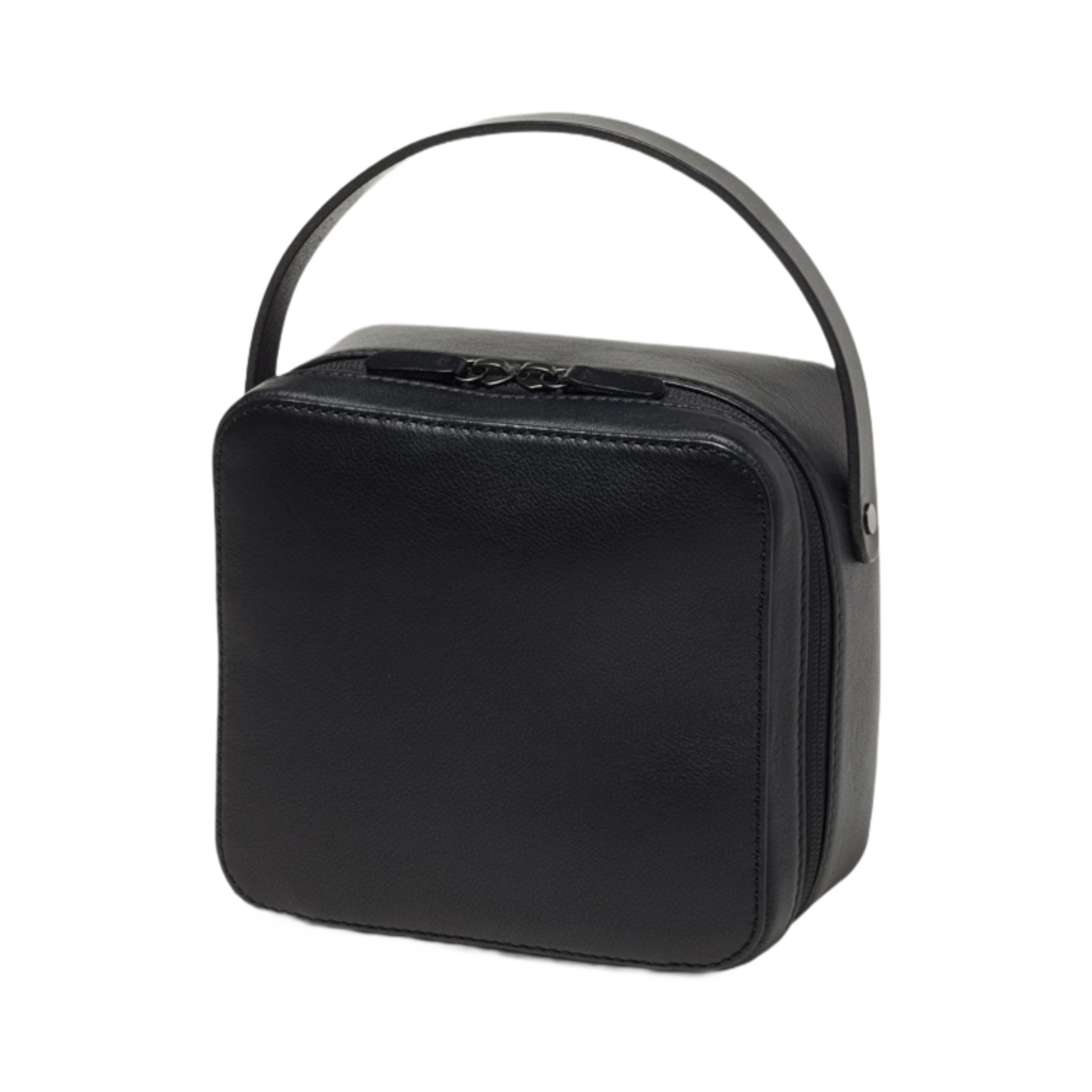 A25SB05AE Auralee Leather Small Travel Case Black