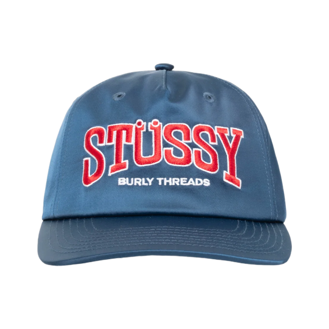 스투시 미드 뎁스 벌리 쓰레드 스냅백 네이비(Stussy Mid-Depth Burly Threads Snapback Navy)