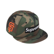 Supreme x MLB Teams Box Logo New Era Woodland Camo San Francisco - 24SS
