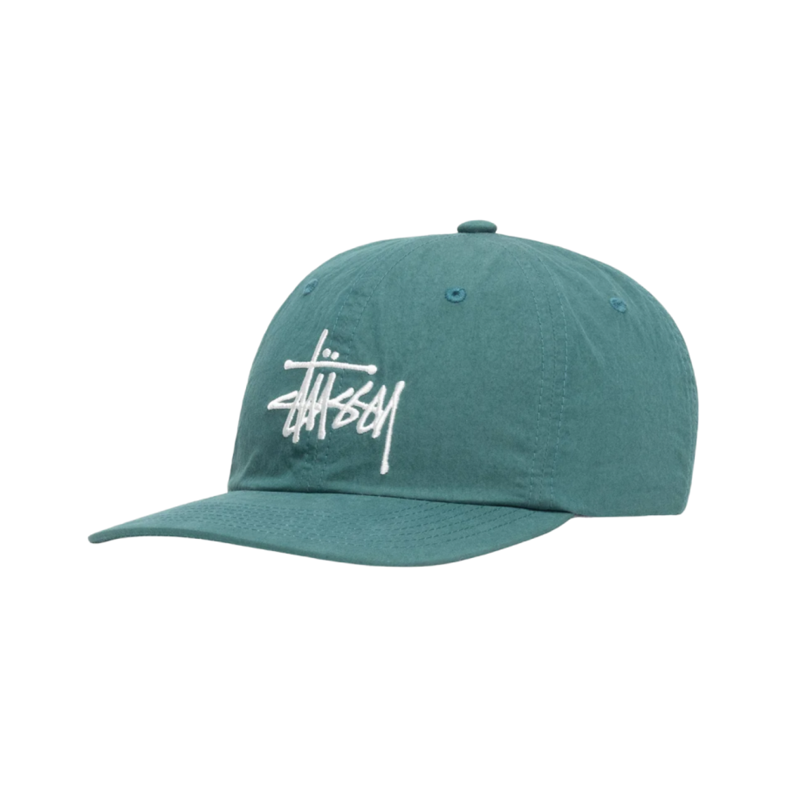 스투시 바이오 워시드 빅 로고 로우 프로 캡 다크 틸(Stussy Bio Washed Big Logo Low Pro Cap Dark Teal) - 1