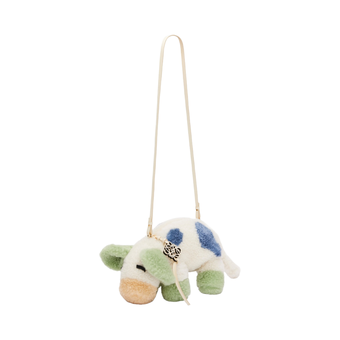 로에베 x 하울의 움직이는 성 카우 백 셔링 화이트(Loewe x Howl's Moving Castle Cow Bag in Shearling White) - 3