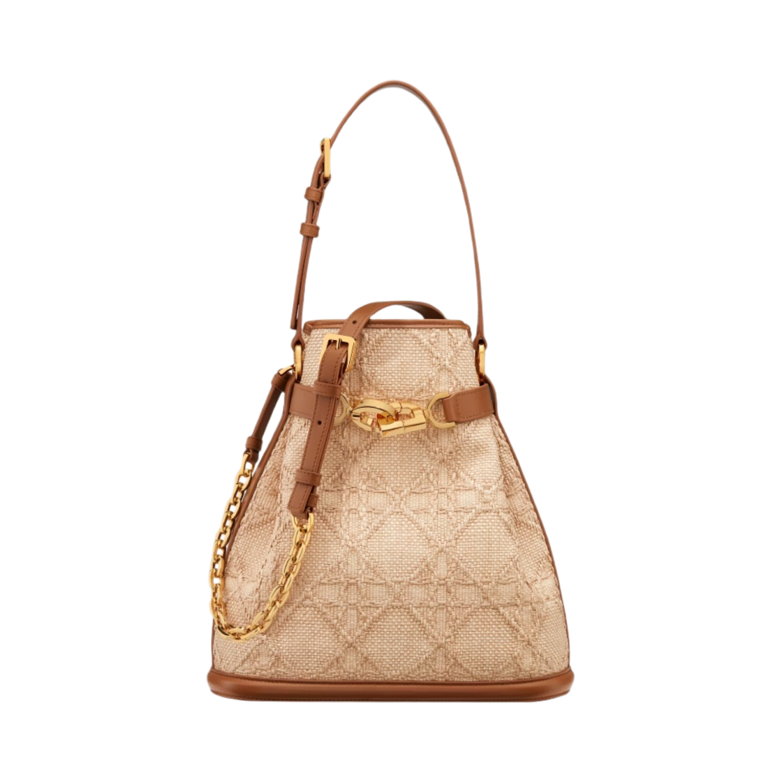디올 미디움 세 디올 백 까나쥬 라피아 내츄럴(Dior Medium C'est Dior Bag Cannage Raffia Natural) - 1