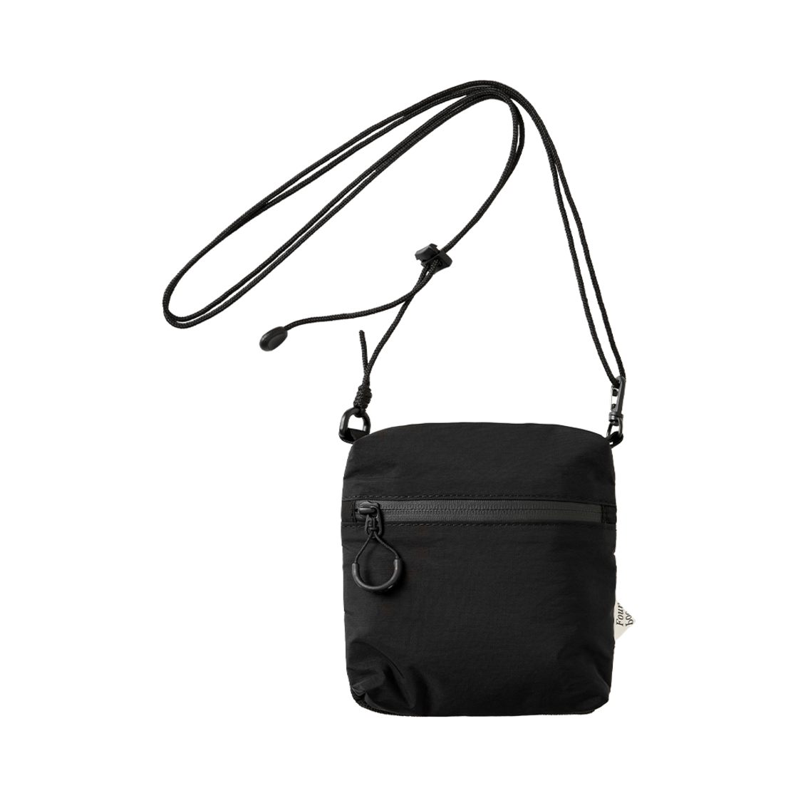 파운드포켓 나일론 스트링 백 블랙(Found Pocket Nylon String Bag Black)