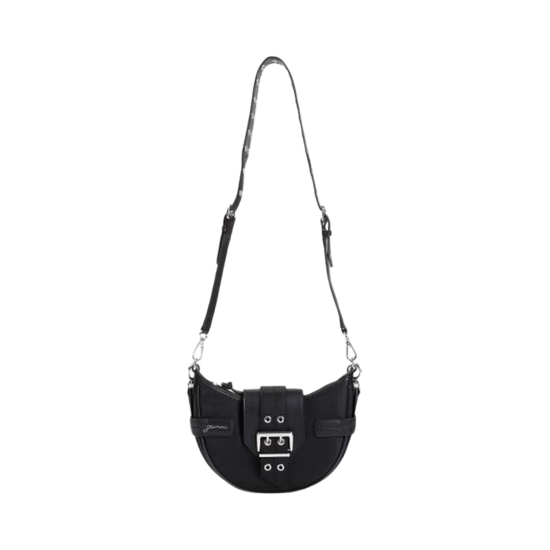 A6134-099 Ganni Small Bucky Crossbody Bag Black