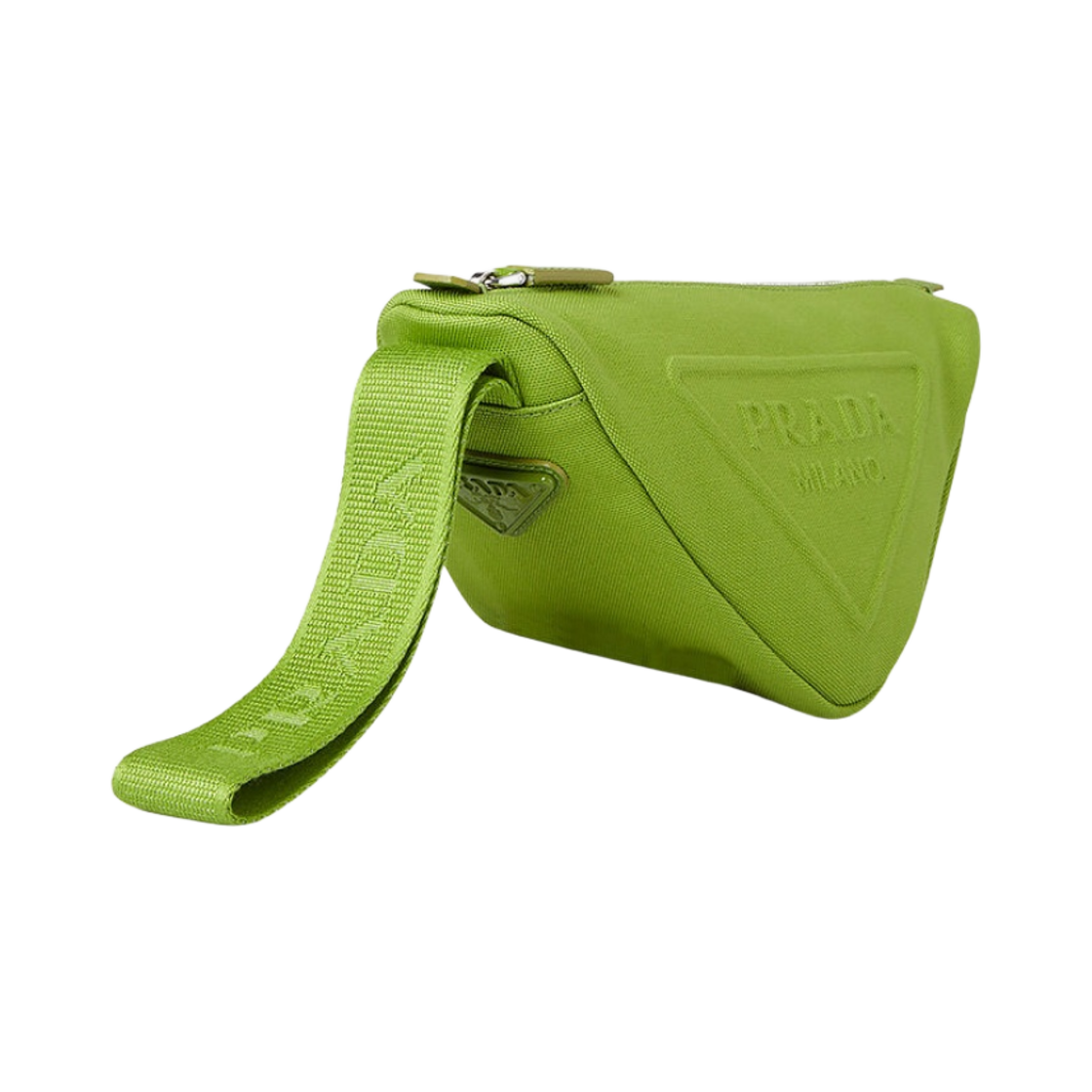 프라다 캔버스 트라이앵글 파우치 펀 그린(Prada Canvas Triangle Pouch Fern Green) - 2