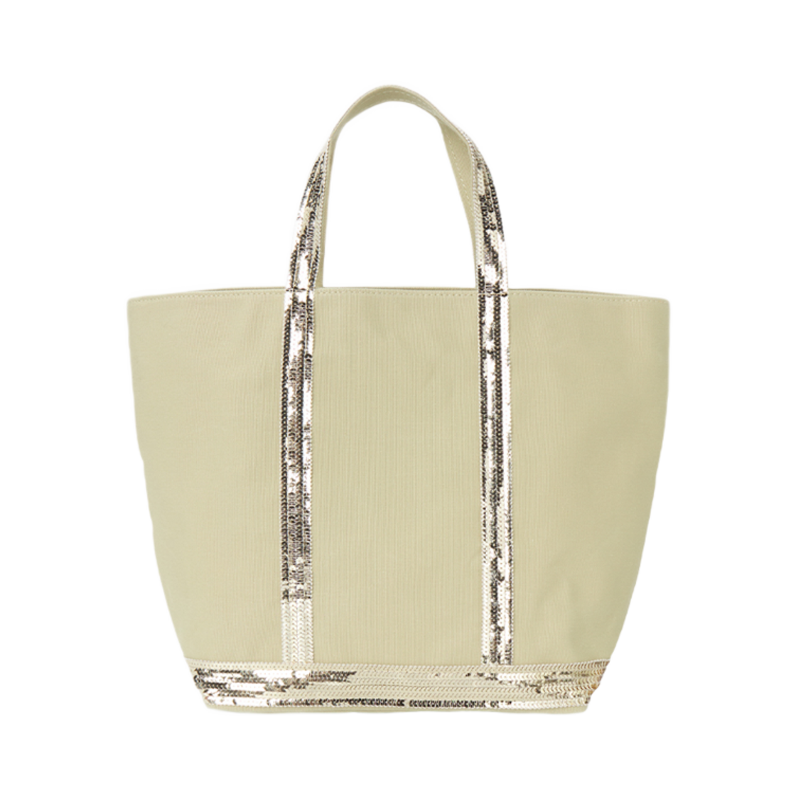 0PVE01-V40413-621 Vanessa Bruno Canvas M Cabas Tote Blanc