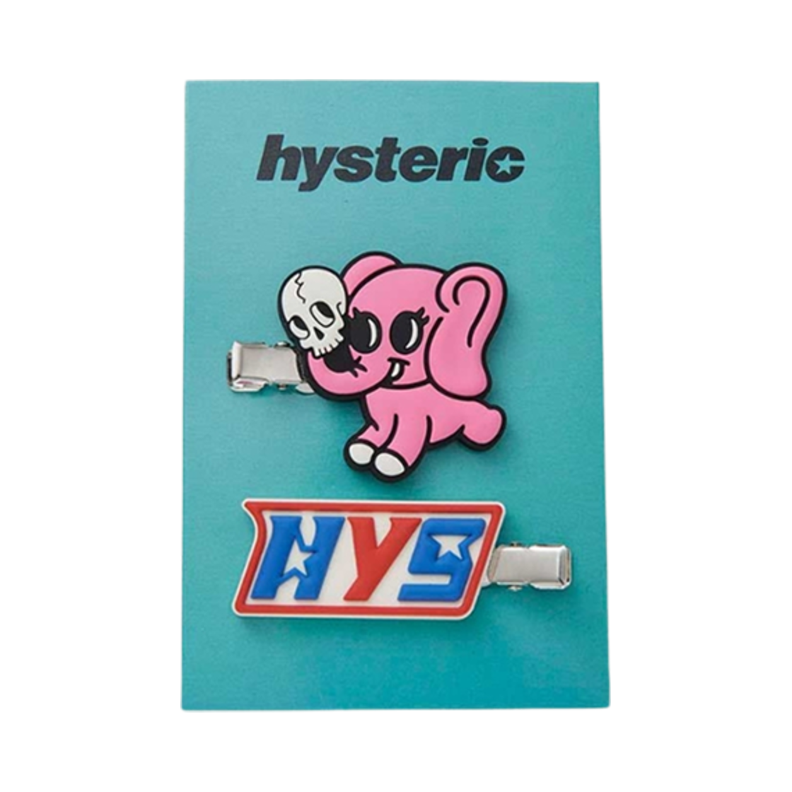01251QG11 (W) Hysteric Glamour HYS Elephant Hair Clip Pink (Set of 2)