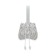 Alaia Rose Marie Bag in New Vienne Lux Calfskin Optic White
