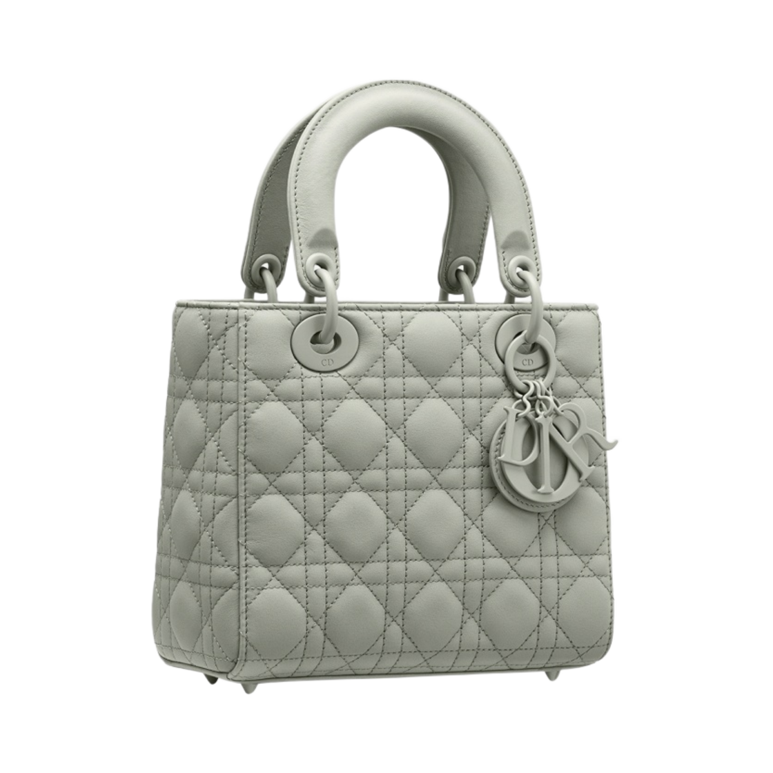 디올 스몰 레이디백 마이 ABC디올 울트라 매트 까나쥬 카프스킨 그레이(Dior Small Lady Bag My ABCDior Ultramatte Cannage Calfskin Gray) - 2