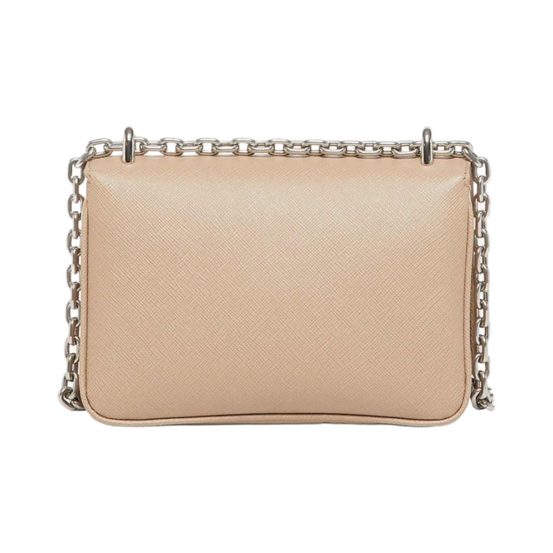 프라다 사피아노 레더 체인 숄더백 카메오 베이지(Prada Saffiano Leather Chain Shouler Bag Cameo Beige) - 2