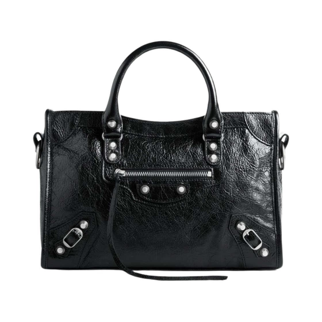 발렌시아가 르 시티 스몰 백 블랙