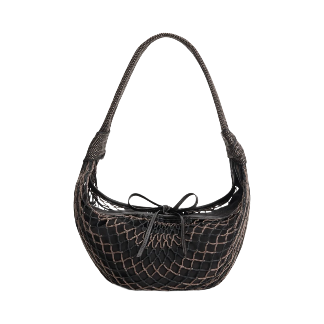 르메르 포춘 크루아상 필트 백 폴리에스터 네트 마론 글라세 블랙