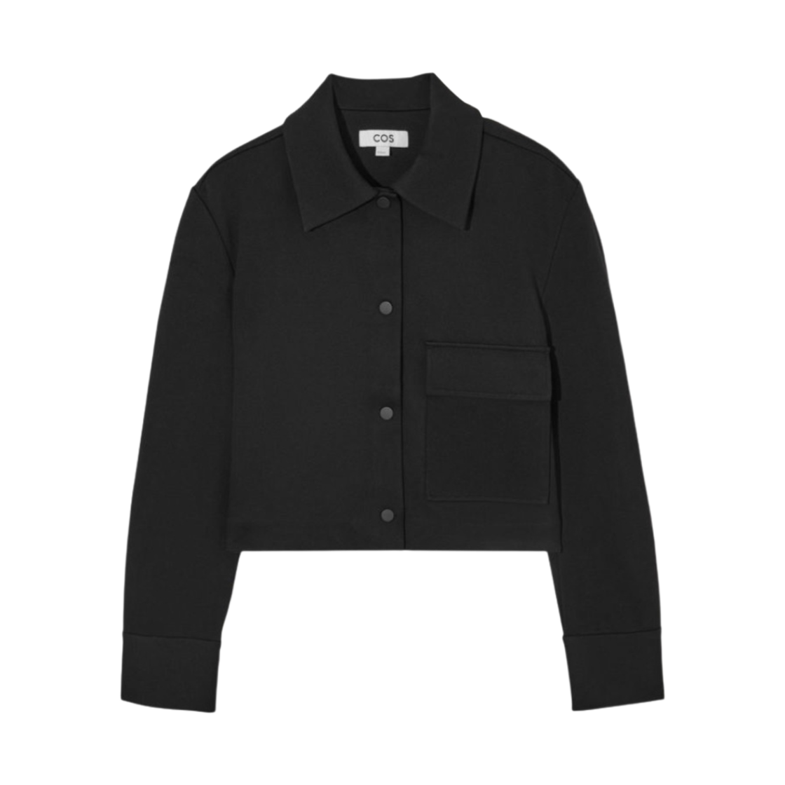 (W) 코스 더블 페이스드 크롭 하이브리드 자켓 라이트 브라운((W) COS Double-Faced Cropped Hybrid Jacket Light Brown) - 1