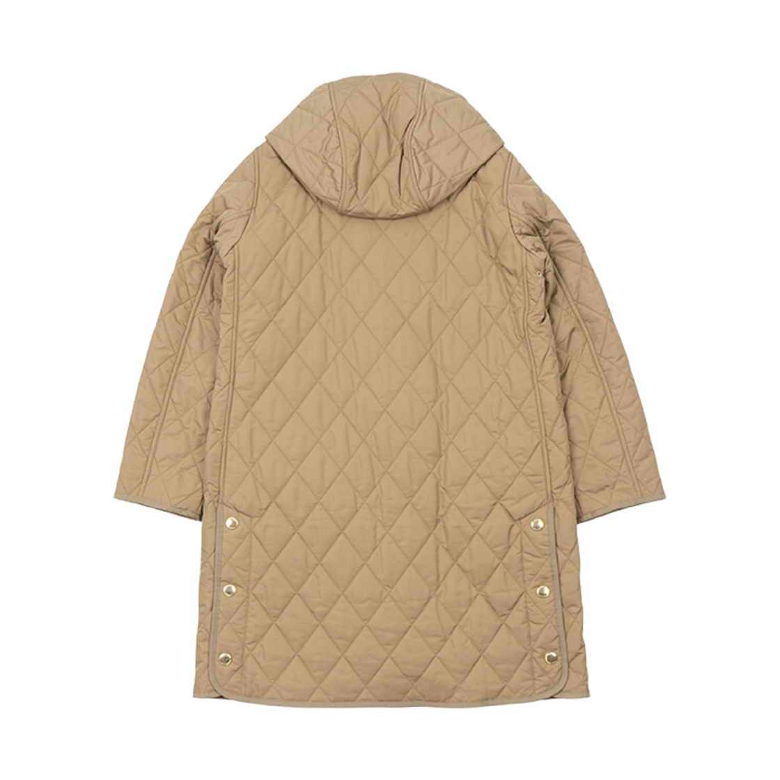 (W) 버버리 퀄티드 써모레귤레이티드 코트 아카이브 베이지((W) Burberry Quilted Thermoregulated Coat Archive Beige) - 2