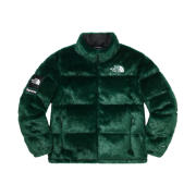 Supreme x The North Face Faux Fur Nuptse Jacket Green - 20FW