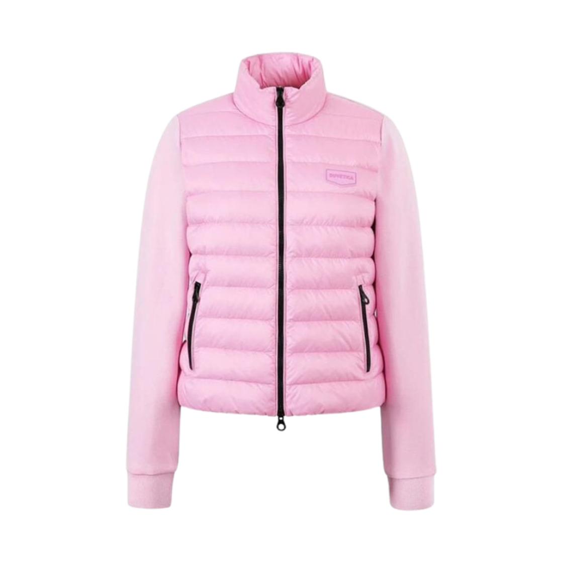 VDDJ95235-PKL (W) Duvetica Benefica Logo Short Down Jacket Pink