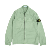 Stone Island 101WN Brushed Cotton Canvas T.CO+OLD Overshirt Sage Green - 22FW